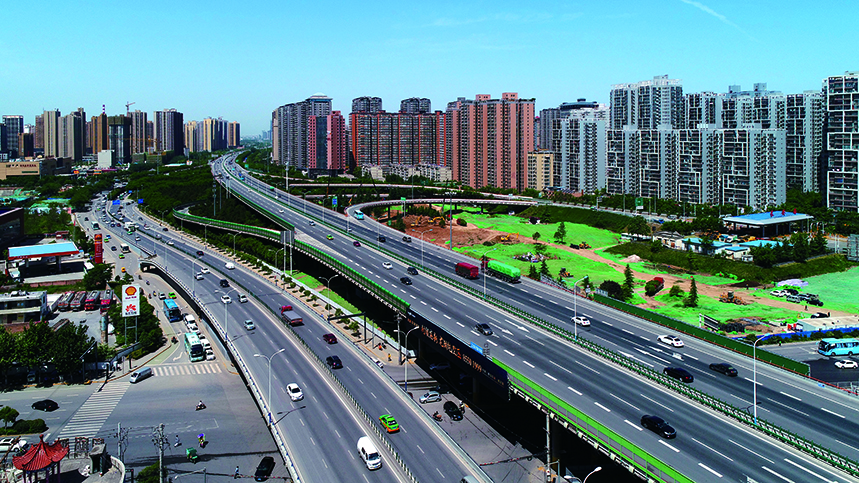 西安市南三环长安路立交桥