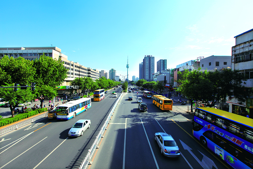 西安市长安路道路