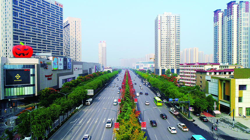 西咸新区沣东新城三桥新街道路